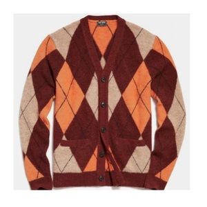 Todd Snyder Alpaca Argyle Cardigan